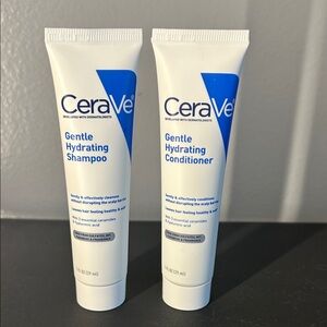 CeraVe Gentle Hydrating Shampoo and Conditioner Set - Travel Size - NEW